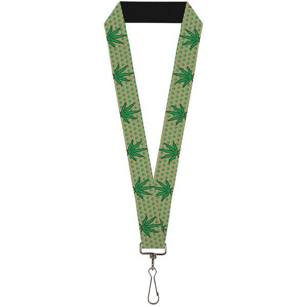 Buckle-Down Buckle-Down Lanyard - Marijuana Garden Tan/Green