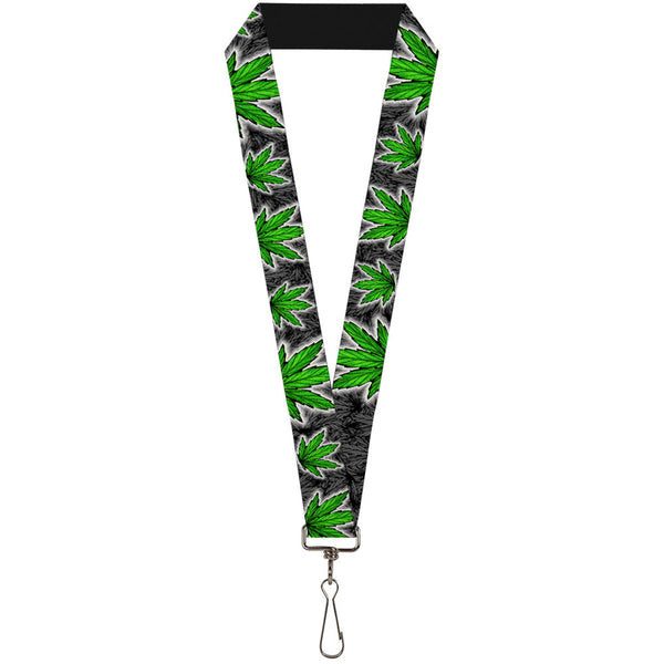 Buckle-Down Buckle-Down Lanyard - Marijuana Haze Black