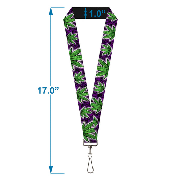 Buckle-Down Buckle-Down Lanyard - Marijuana Haze Purple