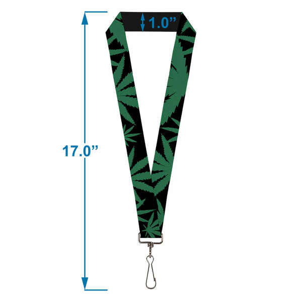 Buckle-Down Buckle-Down Lanyard - Marijuana Leaf Close-Up
