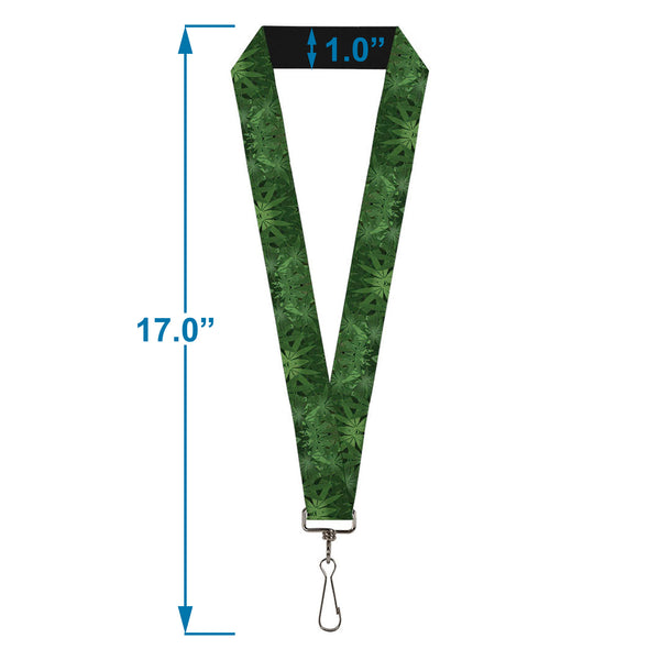 Buckle-Down Buckle-Down Lanyard - Marijuana Leaves Stacked