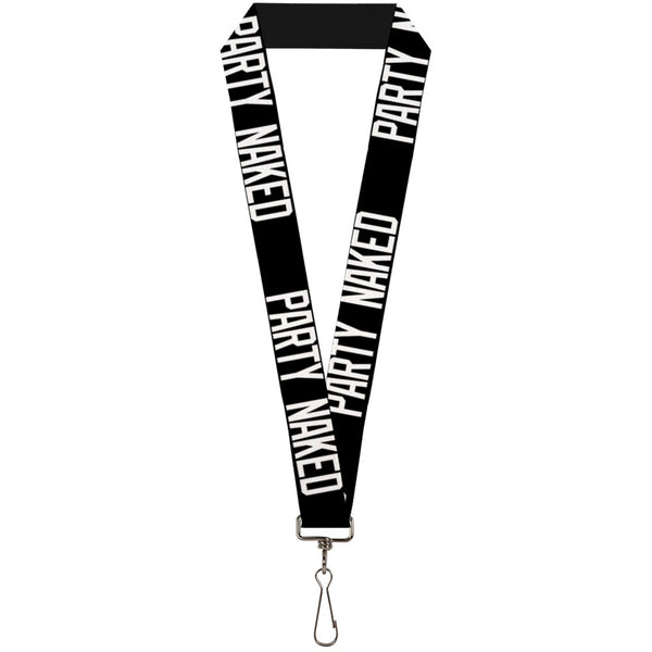 Buckle-Down Buckle-Down Lanyard - PARTY NAKED Black/White