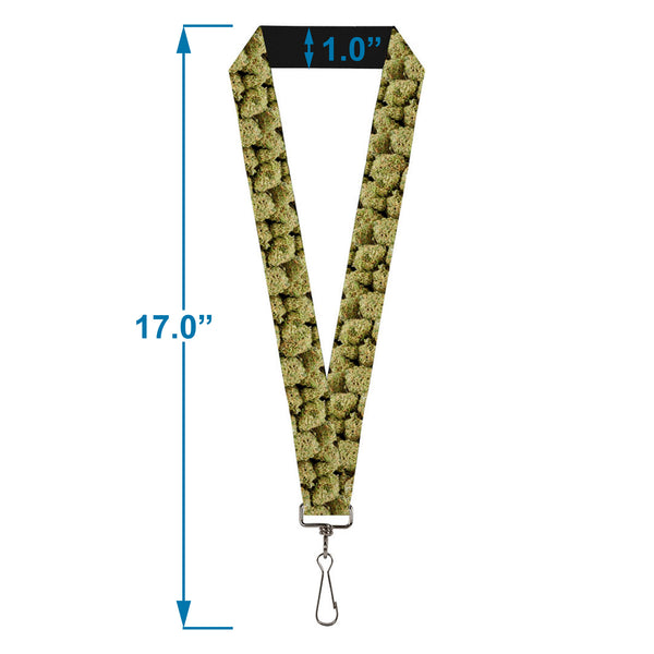 Buckle-Down Buckle-Down Lanyard - Vivid Marijuana Nugs2 Stacked