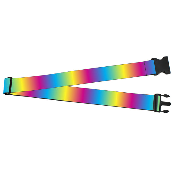 Buckle-Down Luggage Strap - 2.0" - Rainbow Ombre