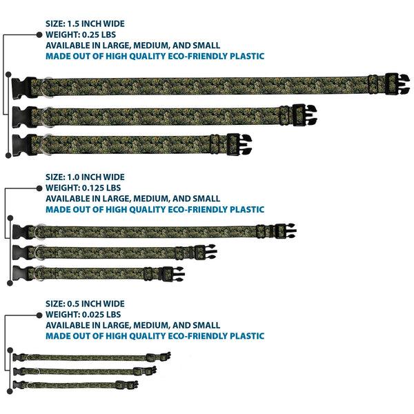 Buckle-Down Buckle-Down Plastic Buckle Dog Collar - Nuggets Stacked