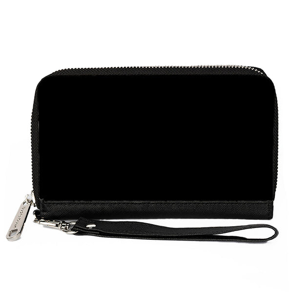 Buckle-Down PU Zip Around Wallet Rectangle - Black