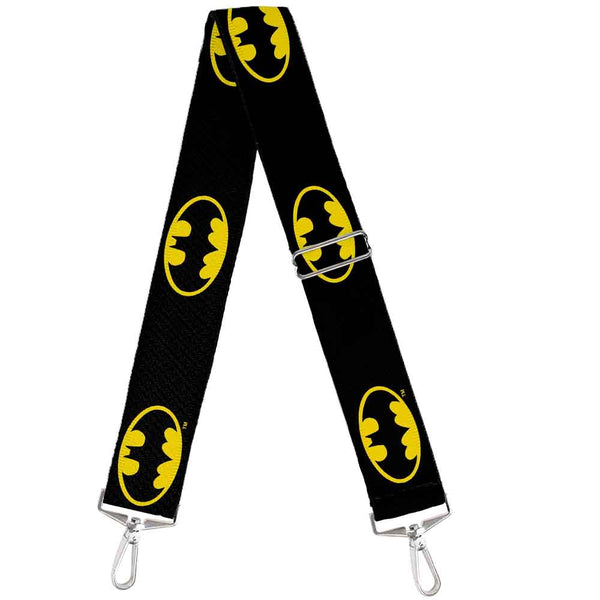 Buckle-Down Purse Strap - Batman Shield Black Yellow