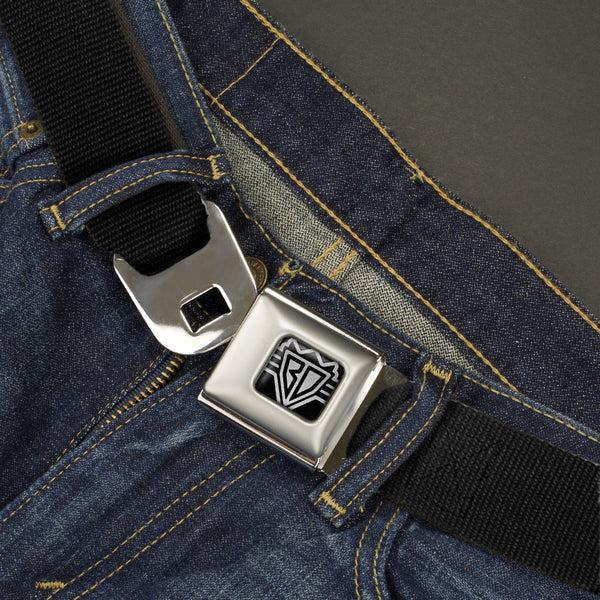 Buckle-Down Buckle Down Seat Belt Buckle Black Nylon Belt For Men
