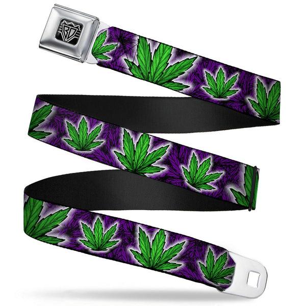 Buckle-Down Seatbelt Belt - Marijuana Haze Purple Buckle-Down Seatbelt Belt - Marijuana Haze Purple