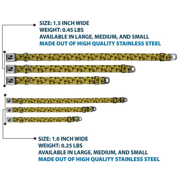 Buckle-Down Buckle-Down Seatbelt Buckle Dog Collar - Vivid Marijuana Nugs2 Stacked