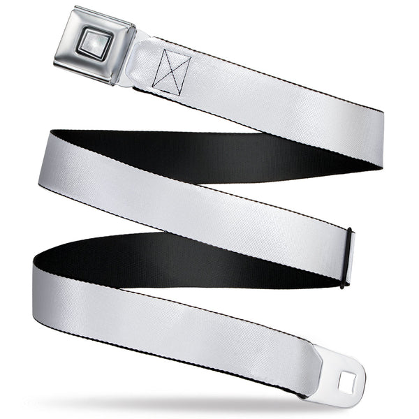 Buckle-Down Starburst Seatbelt Belt - White Webbing