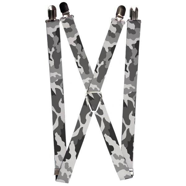 Buckle-Down Suspenders - 1.0" - Camo White