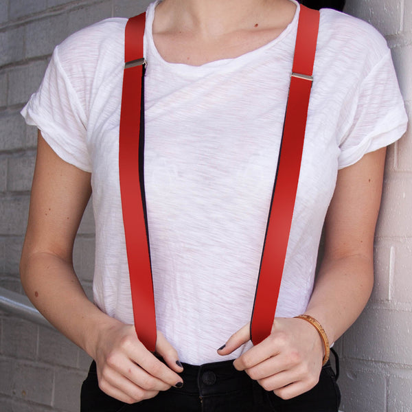 Buckle-Down Suspenders - 1.0" - Christmas Red