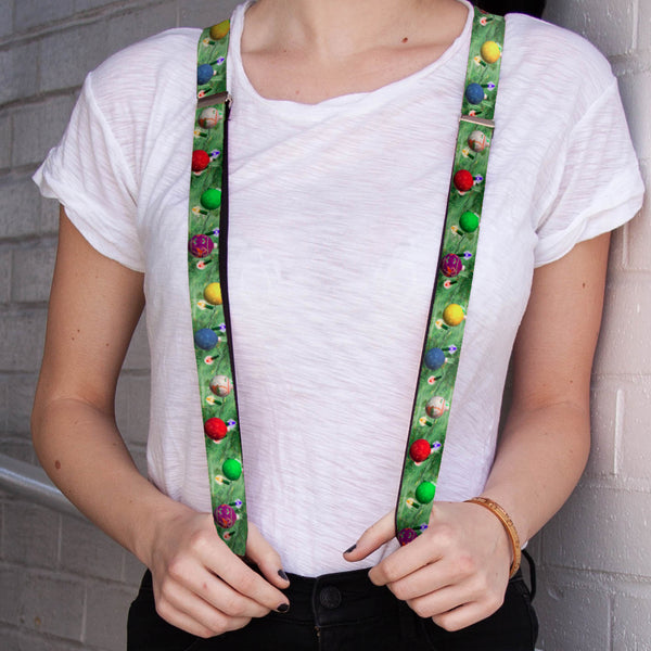 Buckle-Down Suspenders - 1.0" - Decorated Tree