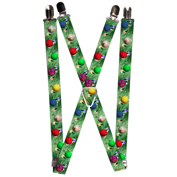 Buckle-Down Suspenders - 1.0" - Decorated Tree