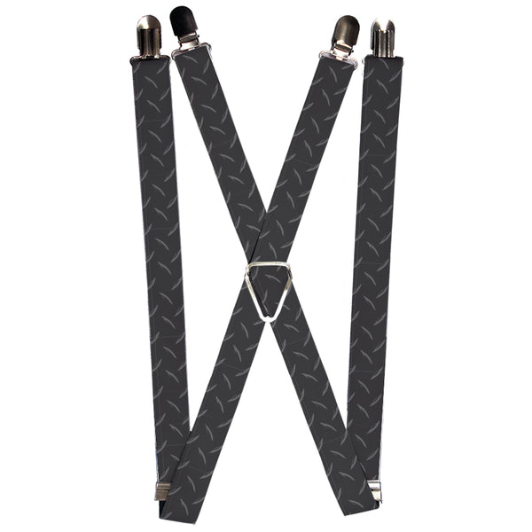 Buckle-Down Suspenders - 1.0" - Diamond Plate Grays
