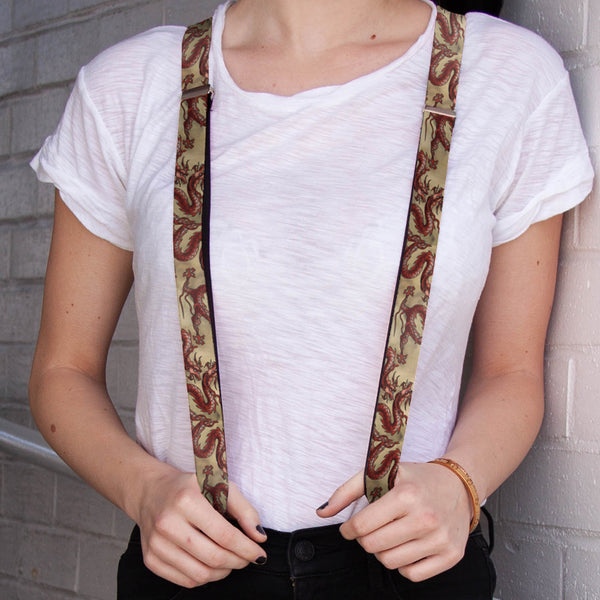 Buckle-Down Suspenders - 1.0" - Dragons Tan
