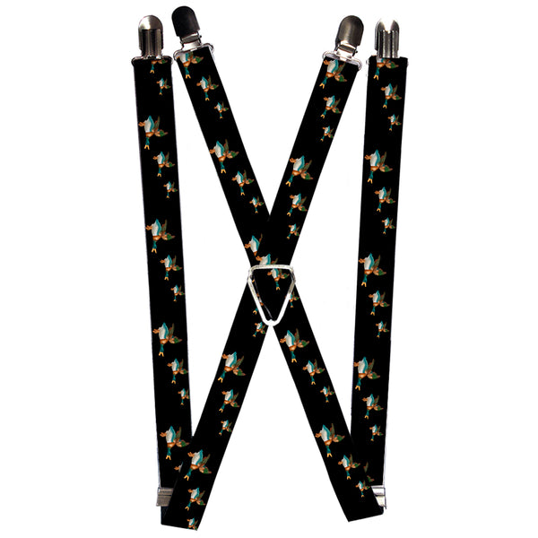 Buckle-Down Suspenders - 1.0" - Flying Mallards Black