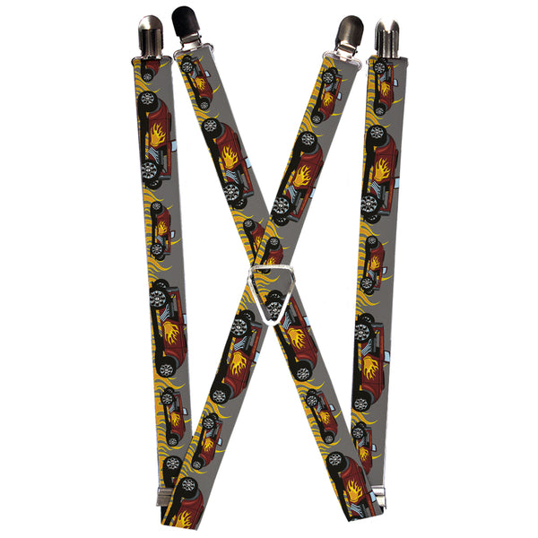 Buckle-Down Suspenders - 1.0" - Hot Rod w/Flames