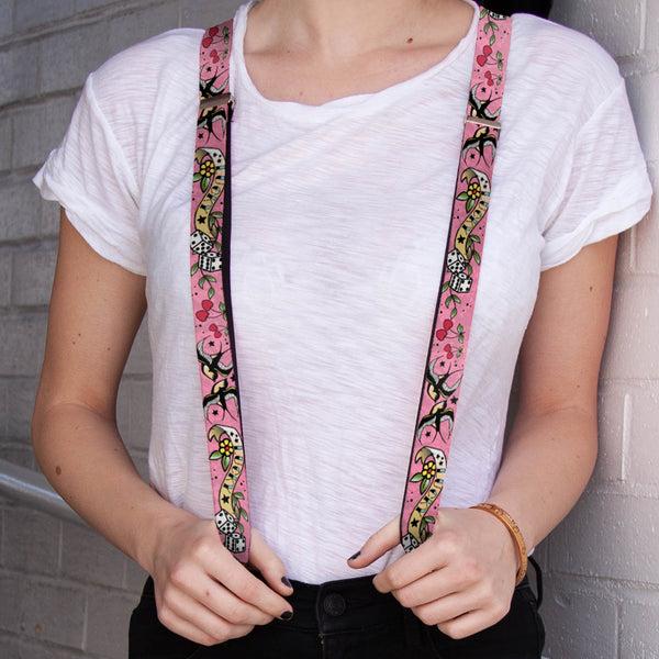 Buckle-Down Suspenders - 1.0" - Lucky Pink