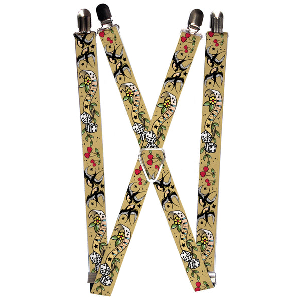 Buckle-Down Suspenders - 1.0" - Lucky Tan