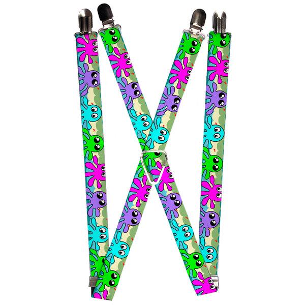 Buckle-Down Suspenders - 1.0" - Octopus Cartoon