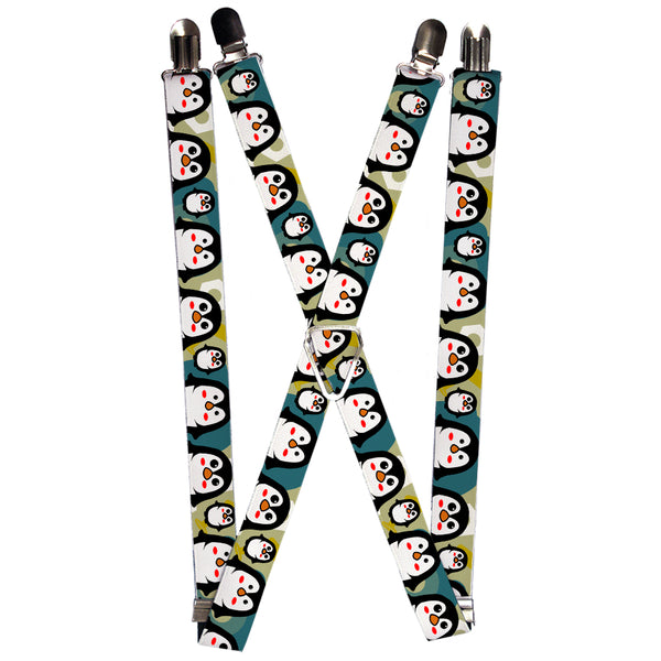 Buckle-Down Suspenders - 1.0" - Penguin Cartoon