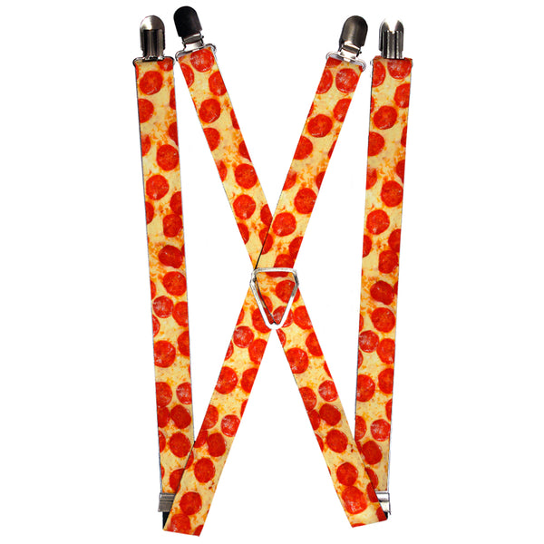 Buckle-Down Suspenders - 1.0" - Pepperoni Pizza Vivid