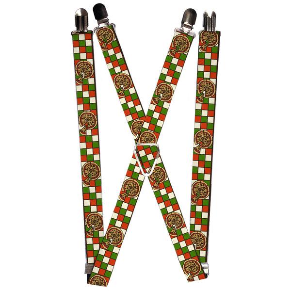 Buckle-Down Suspenders - 1.0" - Pizza Pies