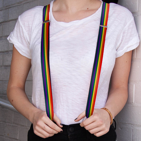Buckle-Down Suspenders - 1.0" - Rainbow