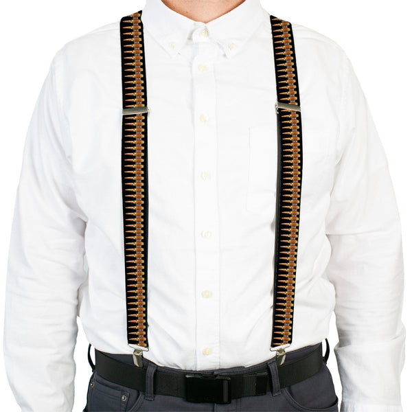 Buckle-Down Suspenders - 1.5" - Printed Bullets Pattern