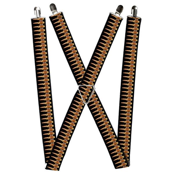 Buckle-Down Suspenders - 1.5" - Printed Bullets Pattern