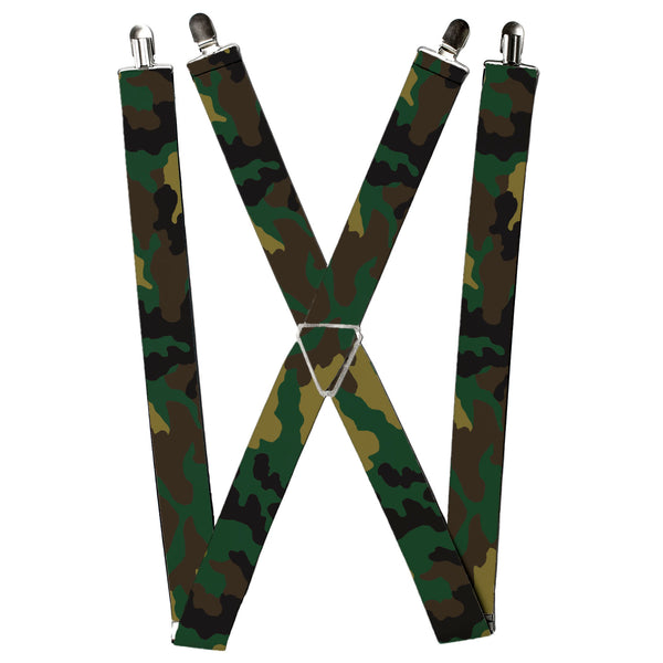 Buckle-Down Suspenders - 1.5" - Printed Camo Olive