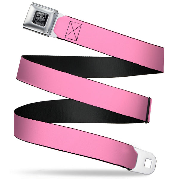 Buckle-Down Built Ford Tough Seatbelt Belt - Baby Pink Webbing