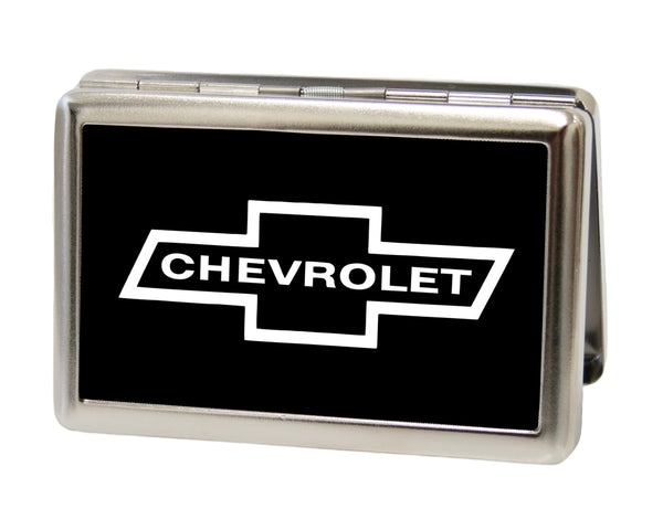 Buckle-Down Business Card Holder - LARGE - 1965 CHEVROLET Bowtie FCG Black White
