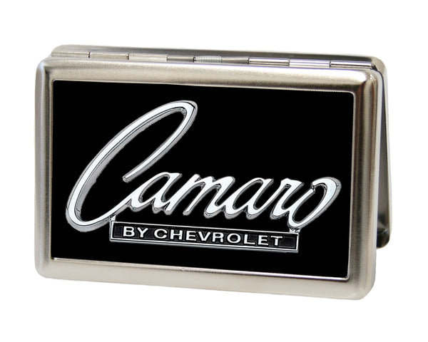 Buckle-Down Business Card Holder - LARGE - 1969 CAMARO BY CHEVROLET Emblem FCG Black Silver