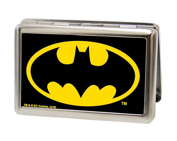 Buckle-Down Business Card Holder - LARGE - Batman FCG Black Yellow