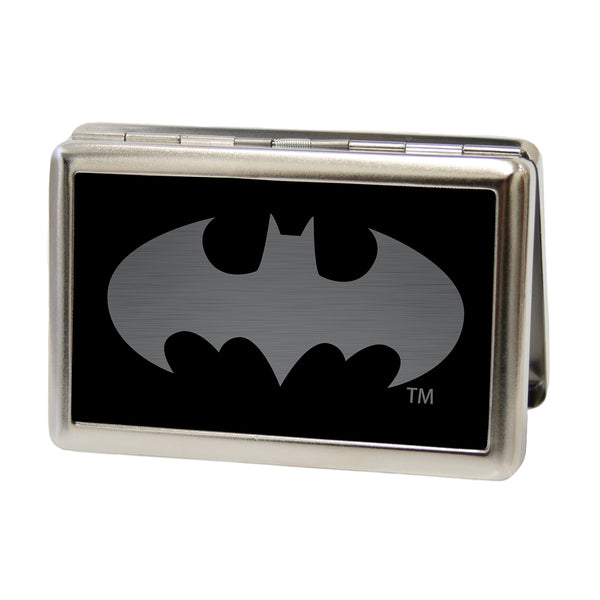 Buckle-Down Business Card Holder - LARGE - Batman Reverse Brushed