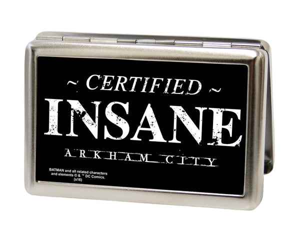 Buckle-Down Business Card Holder - LARGE - CERTIFIED INSANE-ARKHAM CITY FCG Black White