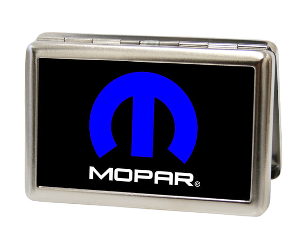 Buckle-Down Business Card Holder - LARGE - MOPAR Logo FCG Black Blue White