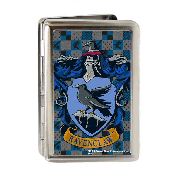 Buckle-Down Business Card Holder - LARGE - Ravenclaw Crest FCG Gray Blues