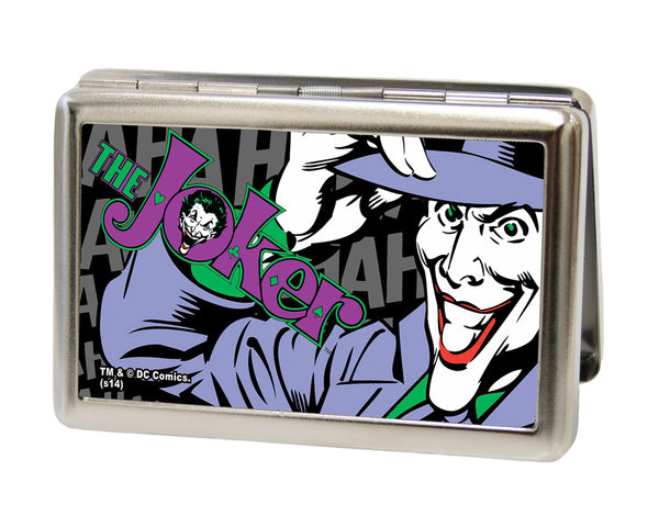 Buckle-Down Business Card Holder - LARGE - THE JOKER HAHAHA CLOSE-UP FCG