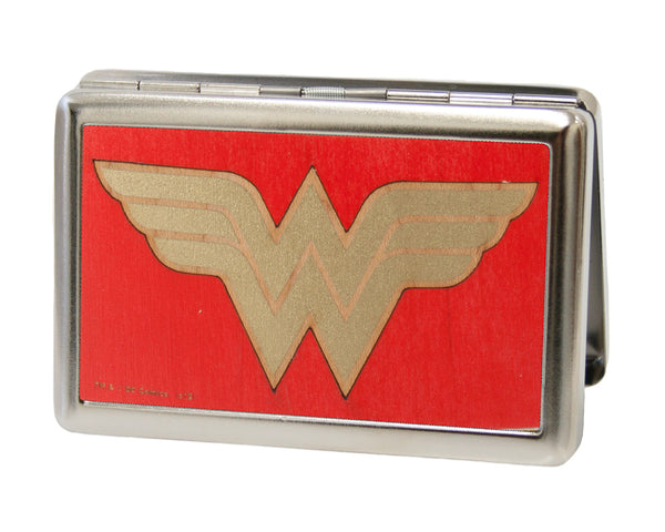 Buckle-Down Business Card Holder - LARGE - Wonder Woman GW Red Gold