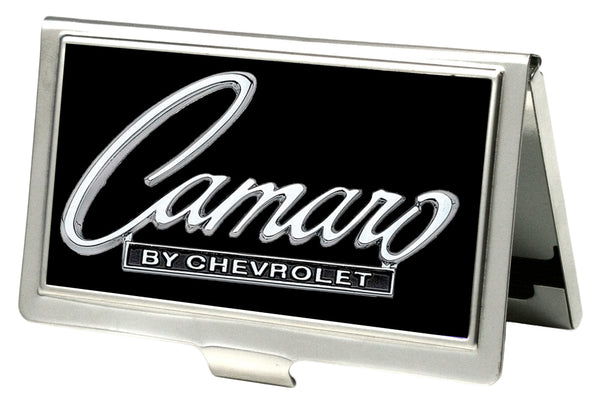 Buckle-Down Business Card Holder - SMALL - 1969 CAMARO BY CHEVROLET Emblem FCG Black Silver