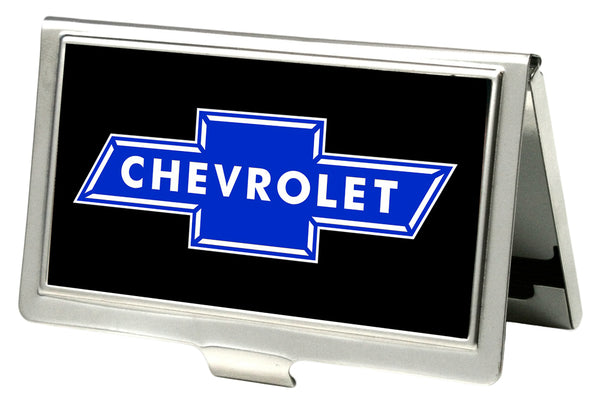 Buckle-Down Business Card Holder - SMALL - Chevy Bowtie FCG Black Blue