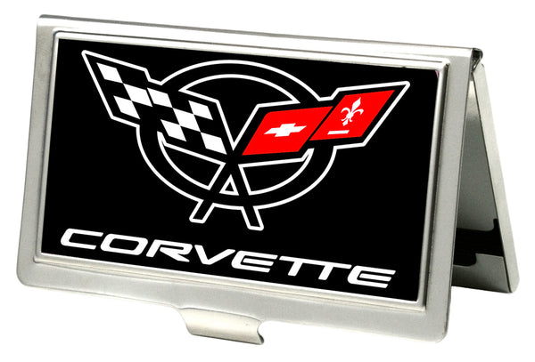 Buckle-Down Business Card Holder - SMALL - Corvette FCG Black White Red