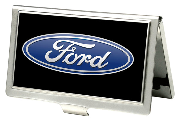 Buckle-Down Business Card Holder - SMALL - Ford Oval Logo CENTERED FCG Black