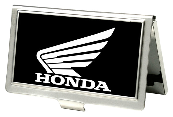 Buckle-Down Business Card Holder - SMALL - HONDA Motorcycle FCG Black White