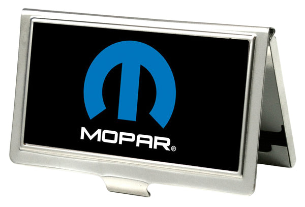 Buckle-Down Business Card Holder - SMALL - MOPAR Logo FCG Black Blue White
