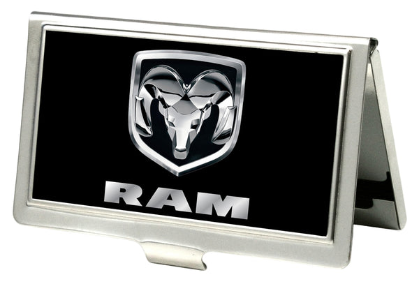 Buckle-Down Business Card Holder - SMALL - Ram Logo FCG Black Silver